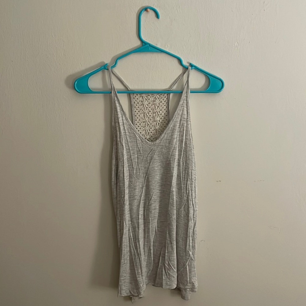 Old Navy Cotton Tank with Lace Detail